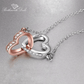 Interlocking Hearts Necklace - Birthmonth Deals