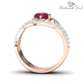 January Garnet Birthstone Stacking Ring - Birthmonth Deals