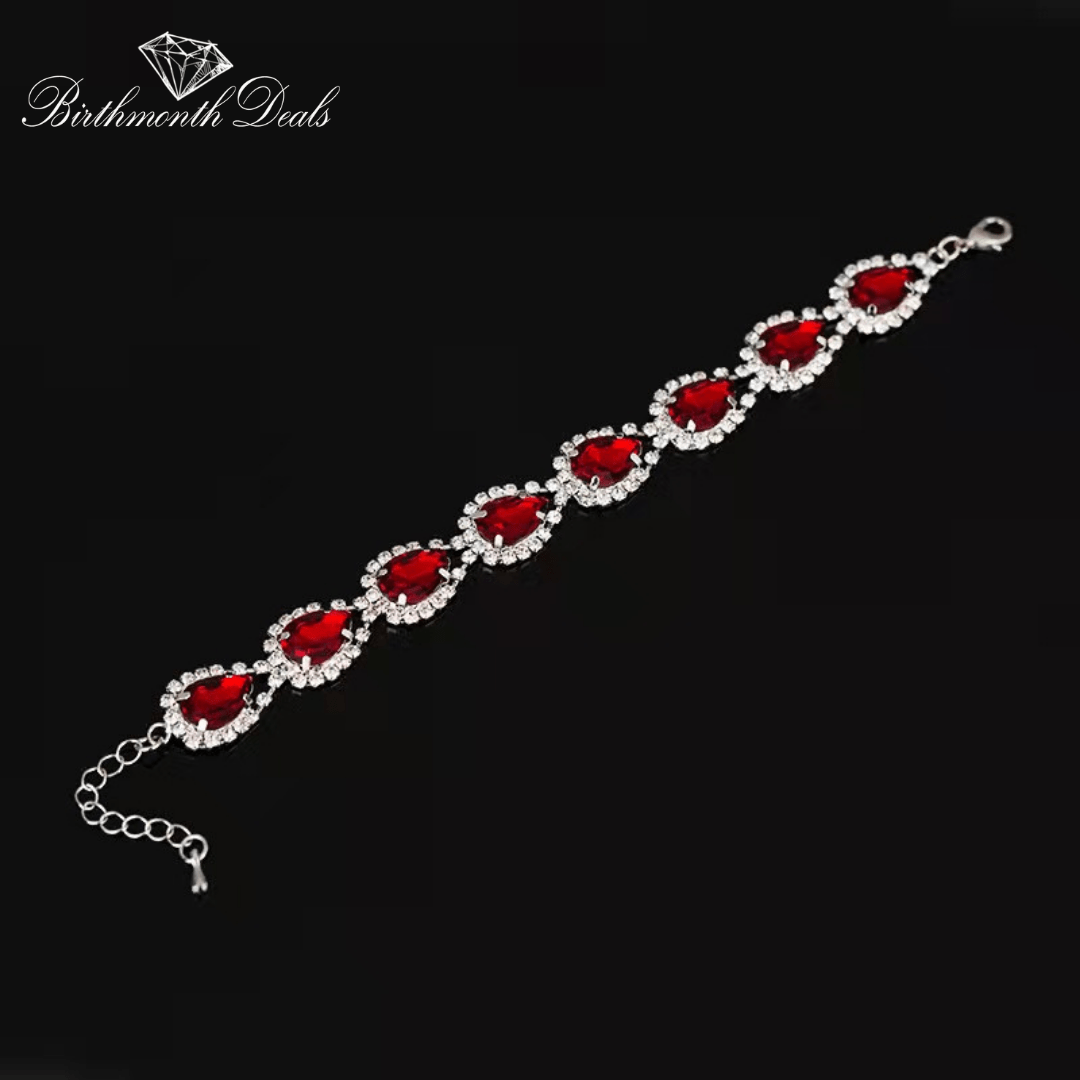 January Garnet Bracelet - Birthmonth Deals