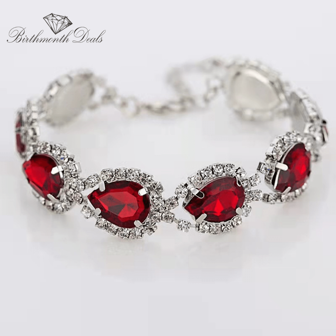 January Garnet Bracelet - Birthmonth Deals