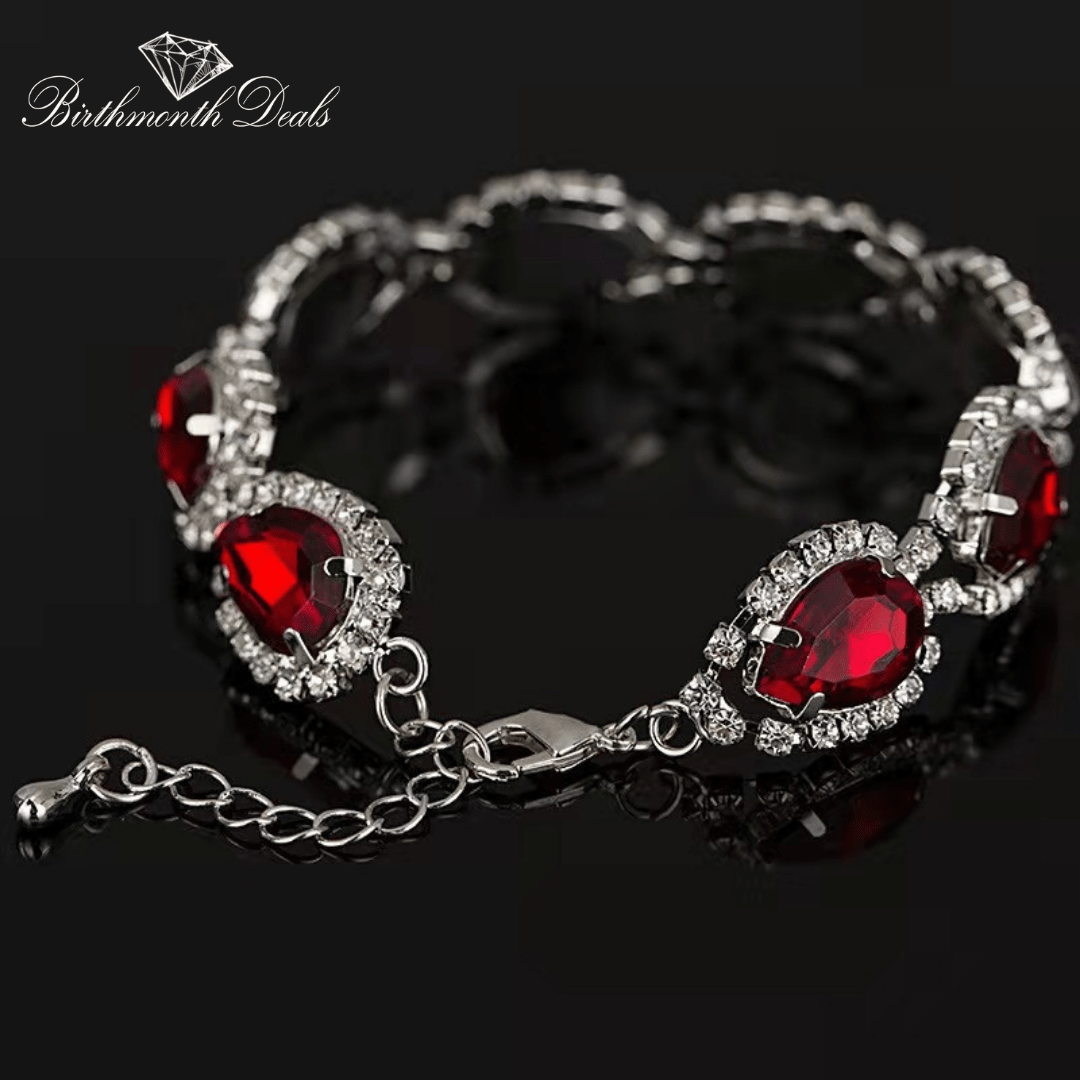 January Garnet Bracelet - Birthmonth Deals