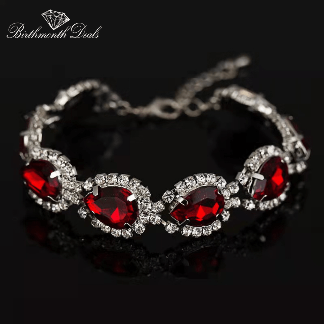 January Garnet Bracelet - Birthmonth Deals