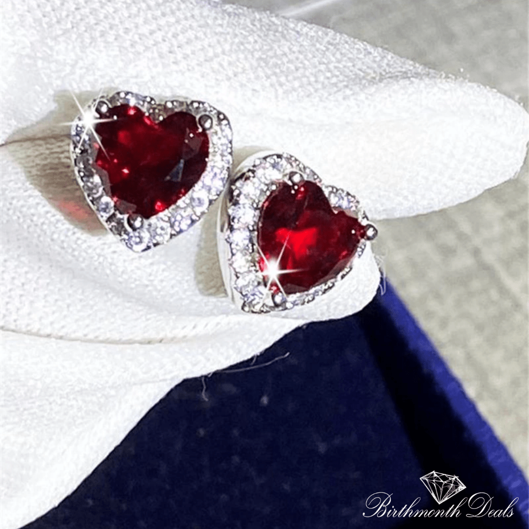 January Garnet Birthstone Jewelry Set - Birthmonth Deals