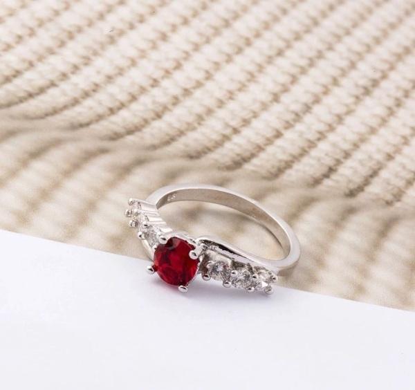 January Garnet Birthstone Ring - Birthmonth Deals