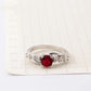 January Garnet Birthstone Ring - Birthmonth Deals