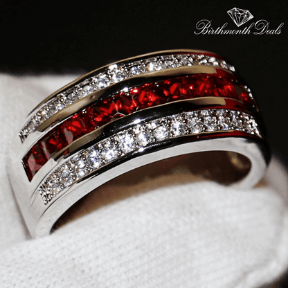 July Ruby Birthstone Ring - Birthmonth Deals