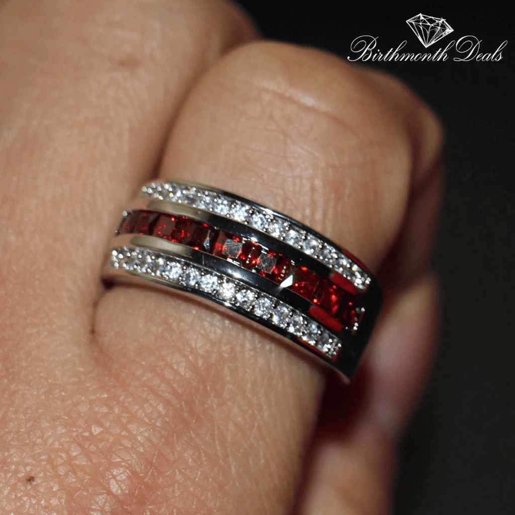 July Ruby Birthstone Ring - Birthmonth Deals