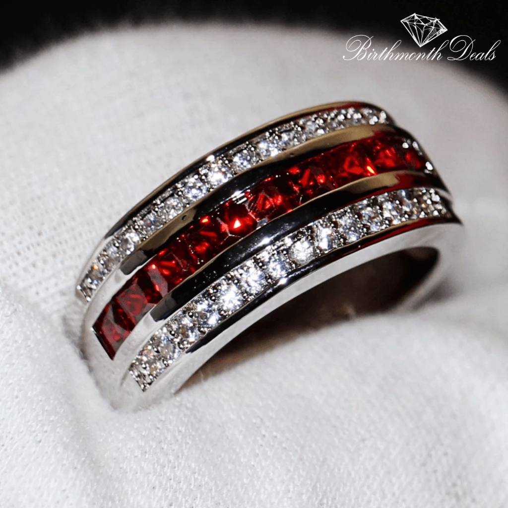 July Ruby Birthstone Ring - Birthmonth Deals