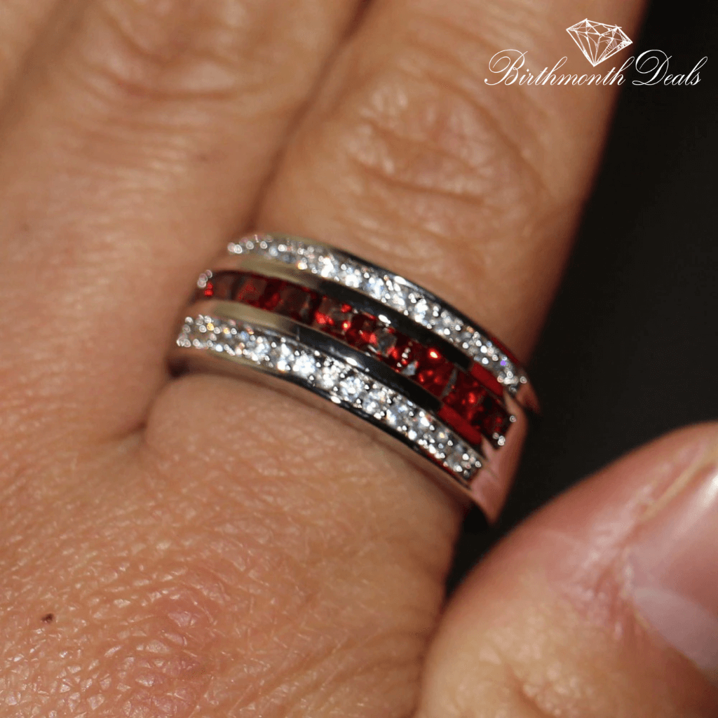 July Ruby Birthstone Ring - Birthmonth Deals