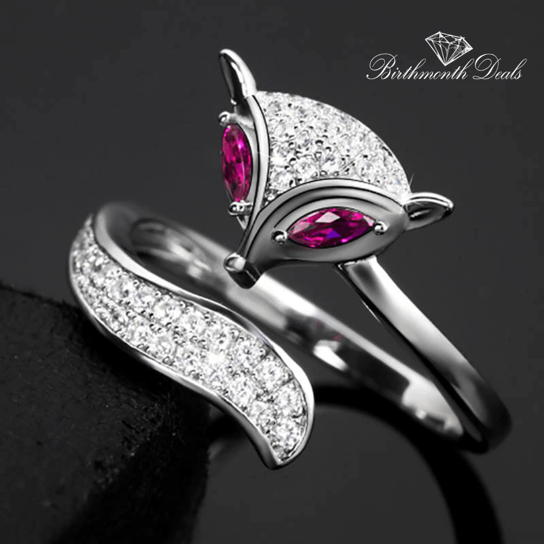 July Ruby Birthstone Ring - Birthmonth Deals