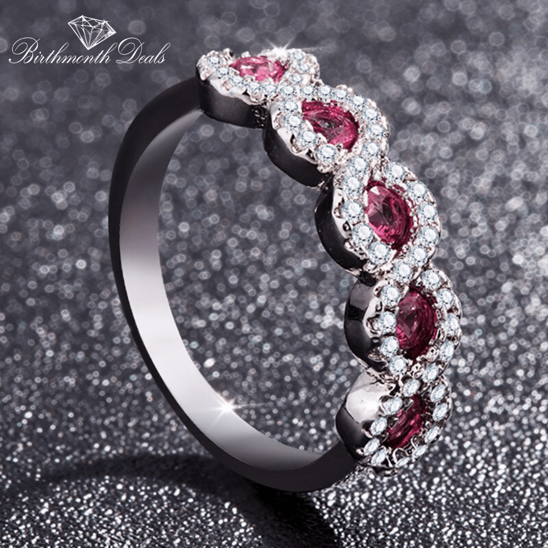 July Ruby Birthstone Ring - Birthmonth Deals