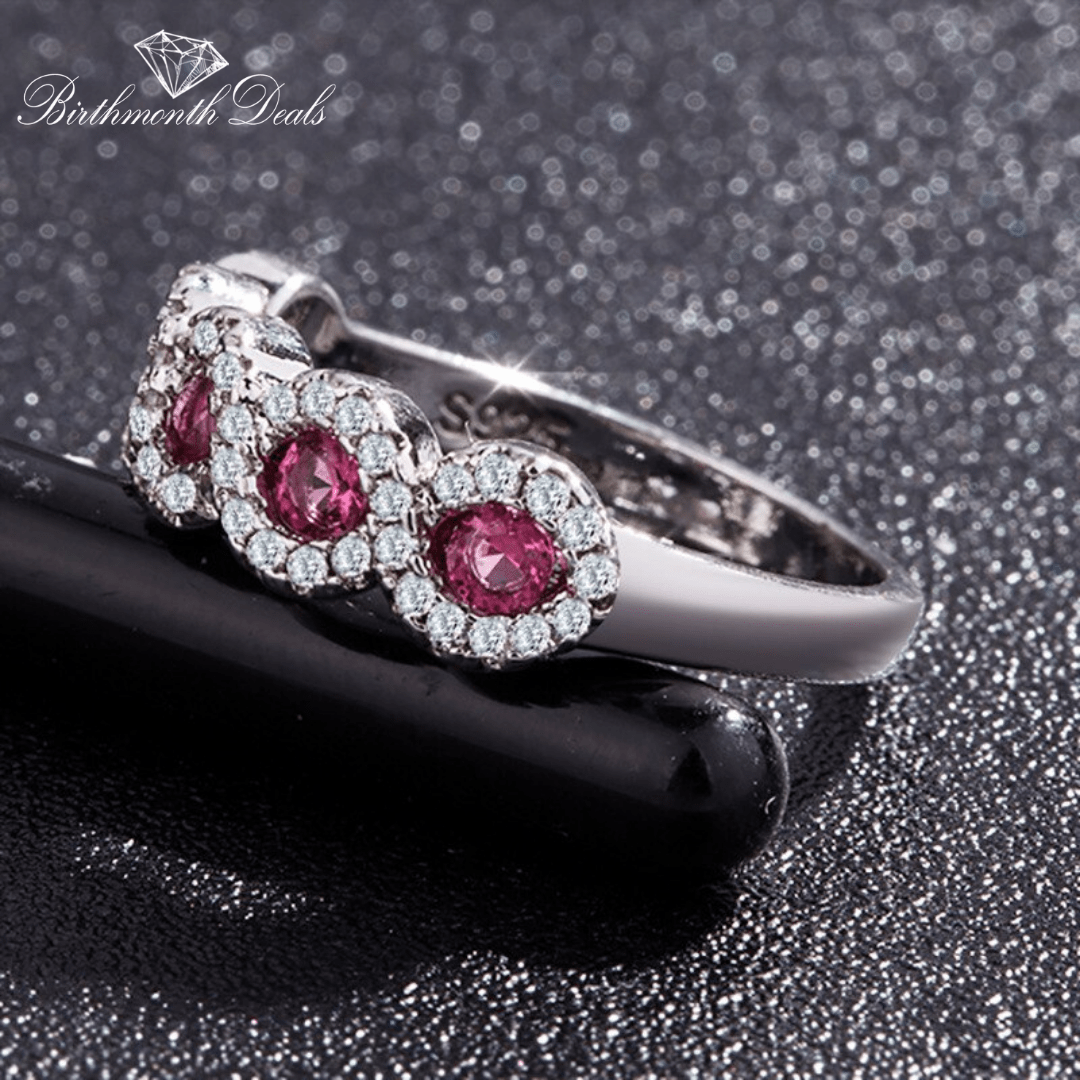 July Ruby Birthstone Ring - Birthmonth Deals