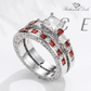July Ruby Birthstone Stacking Ring - Birthmonth Deals