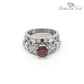 July Ruby Birthstone Stacking Ring - Birthmonth Deals