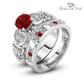 July Ruby Birthstone Stacking Ring - Birthmonth Deals