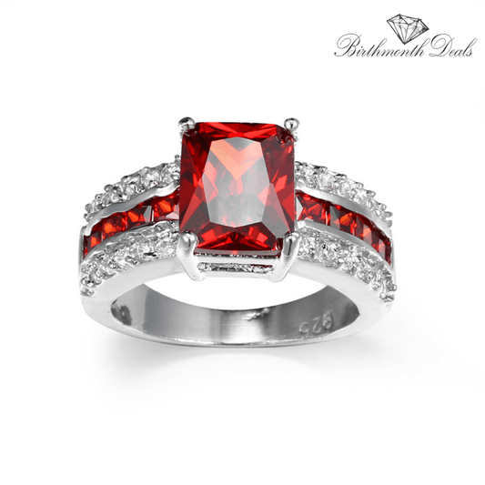 July Ruby Birthstone Ring - Birthmonth Deals