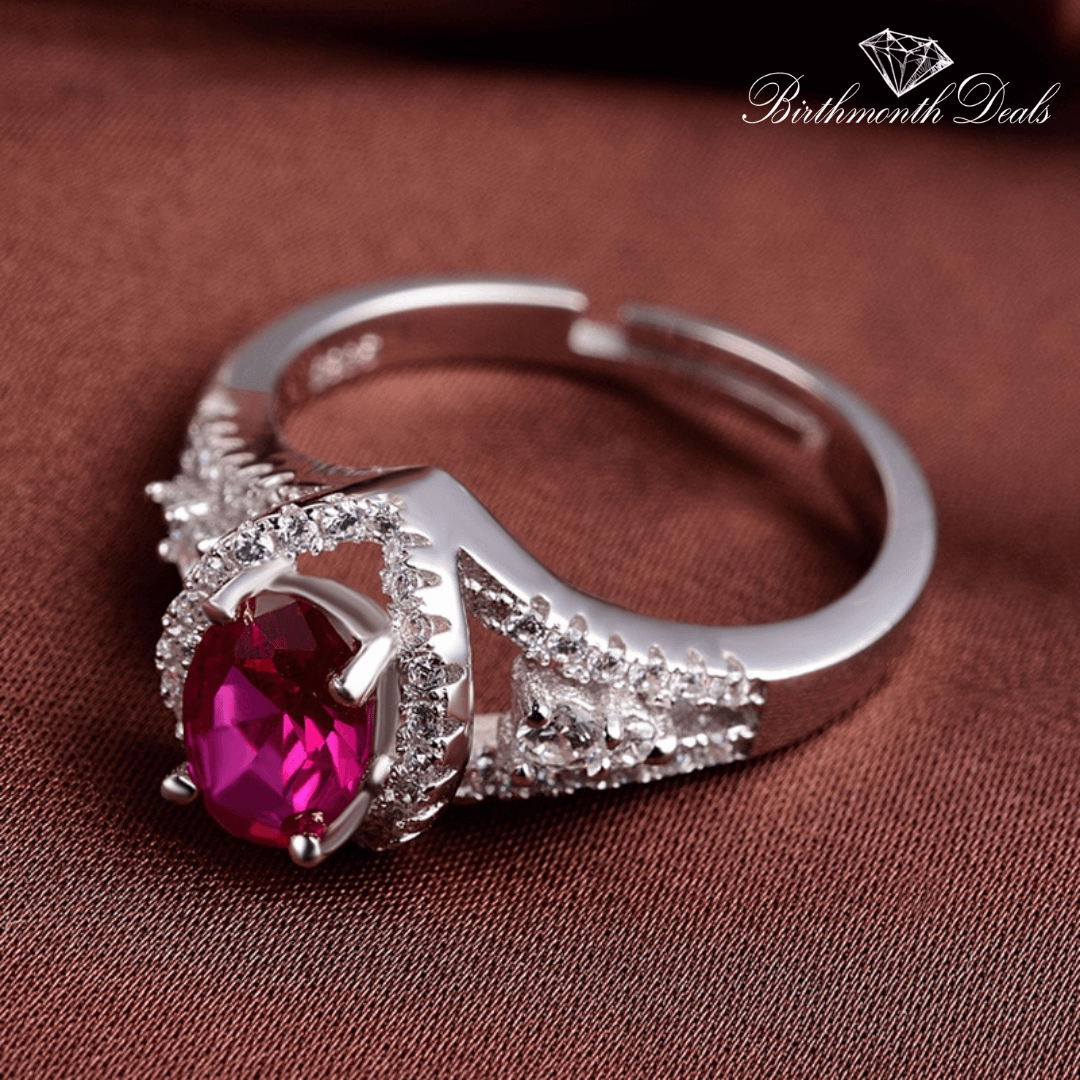 July Ruby Birthstone Ring - Birthmonth Deals