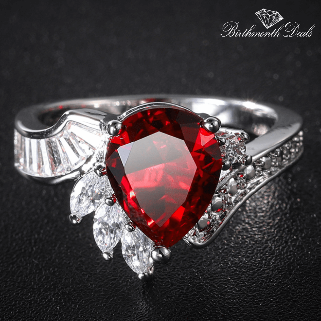 July Ruby Birthstone Ring - Birthmonth Deals