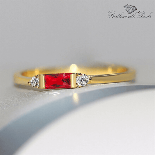 July Ruby Birthstone Ring - Birthmonth Deals