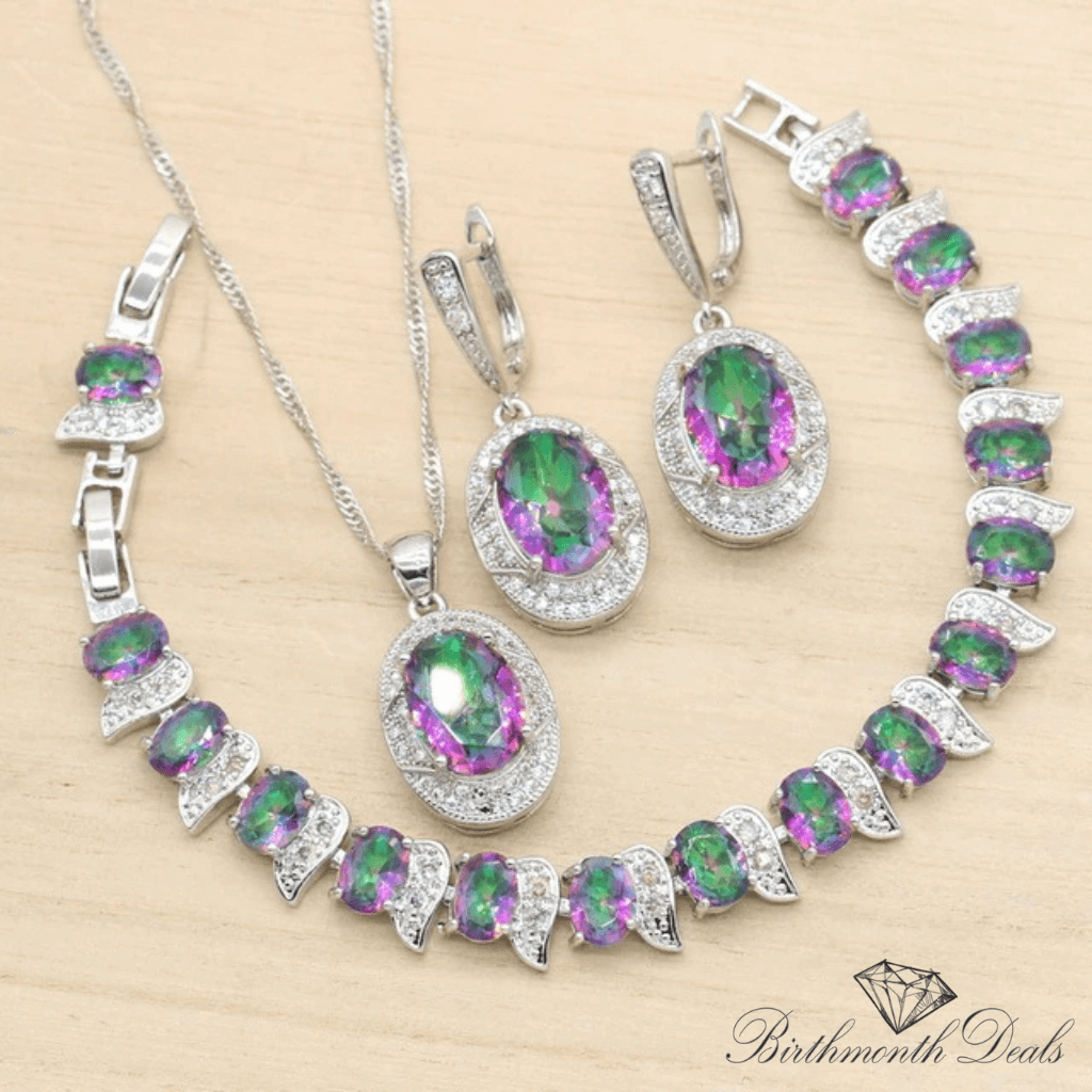 June Alexandrite Birthstone Jewelry Set - Birthmonth Deals