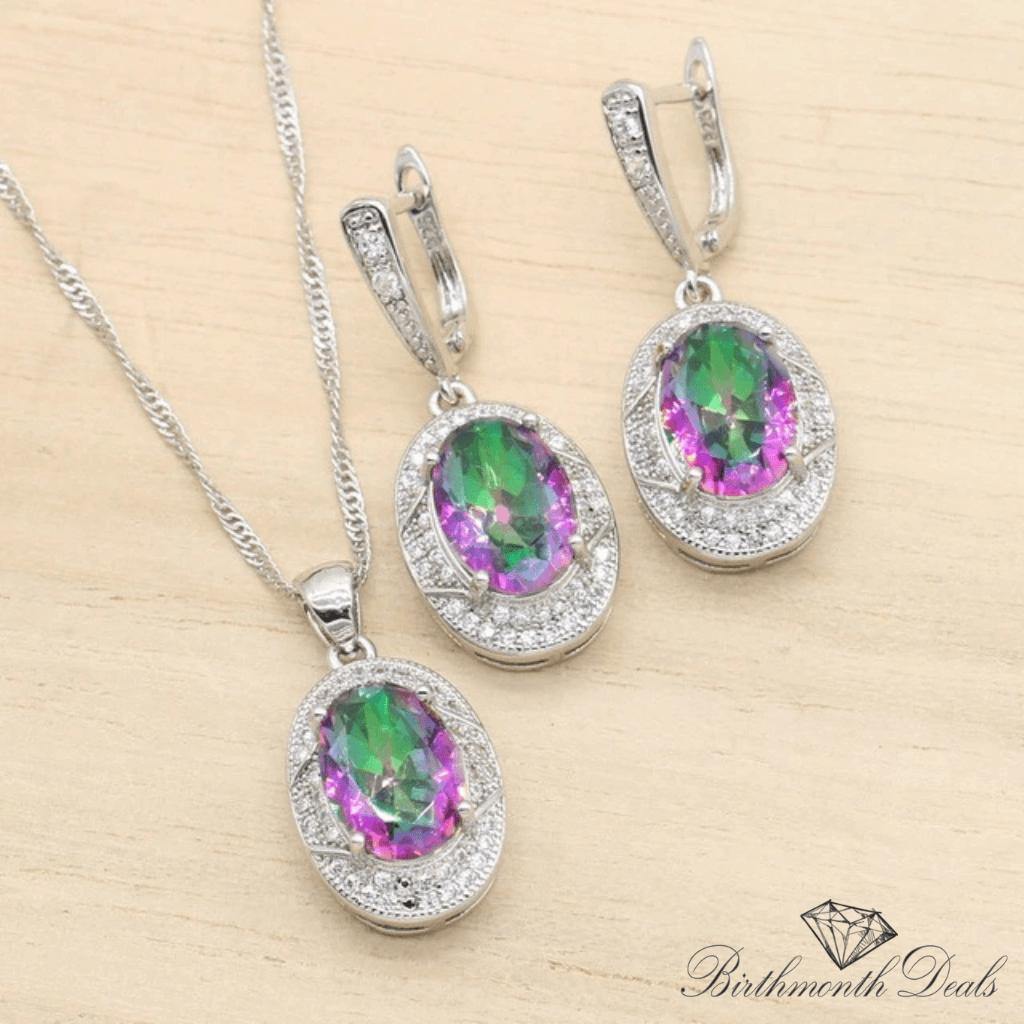 June Alexandrite Birthstone Jewelry Set - Birthmonth Deals