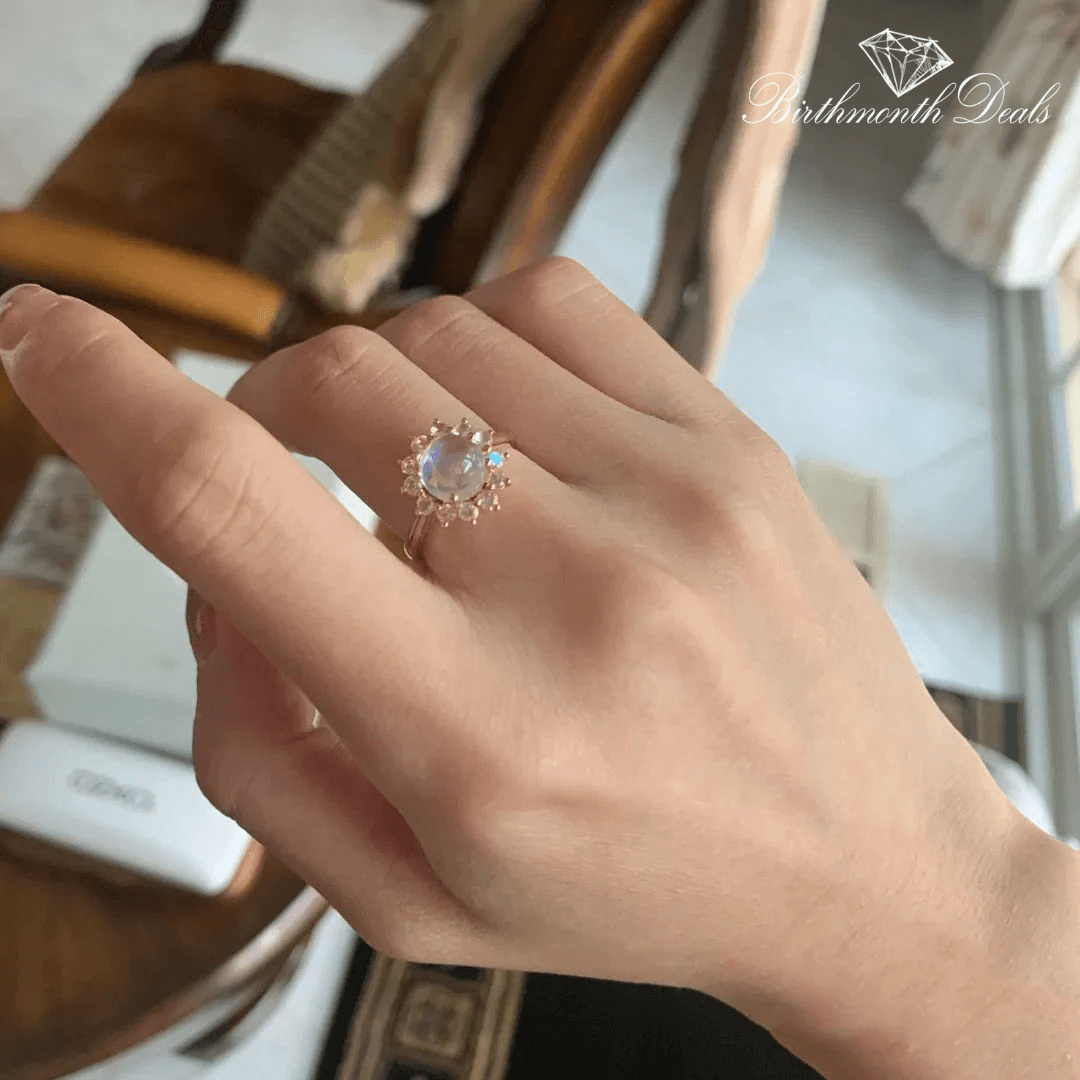 June Moonstone Ring - Birthmonth Deals