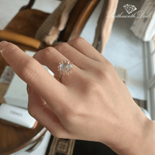 June Moonstone Ring - Birthmonth Deals
