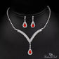 January Garnet Birthstone Jewelry Set - Birthmonth Deals