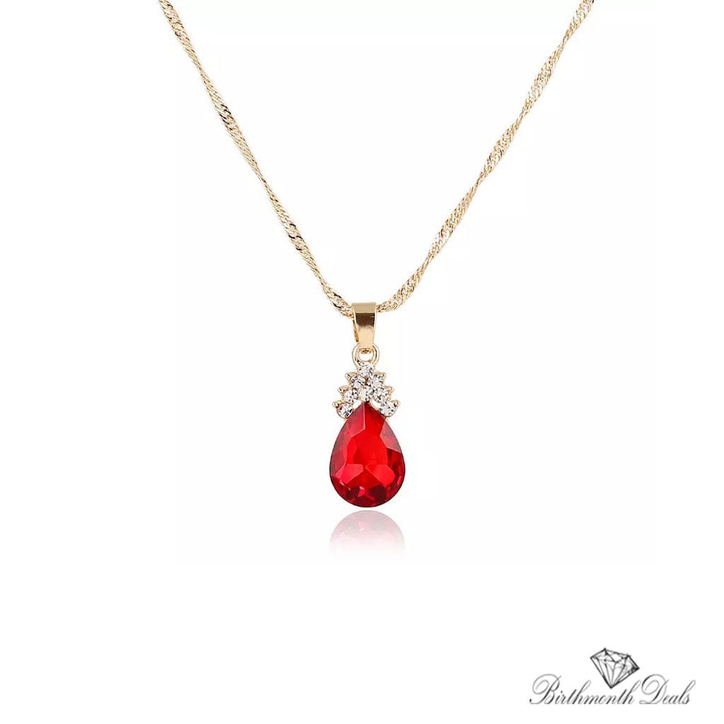 January Garnet Birthstone Jewelry Set - Birthmonth Deals