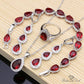 January Garnet Birthstone Jewelry Set - Birthmonth Deals