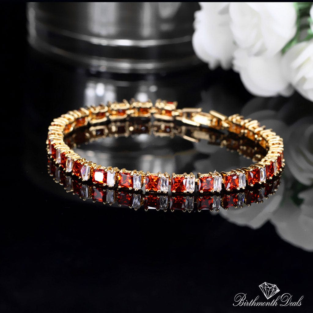 January Garnet Bracelet - Birthmonth Deals