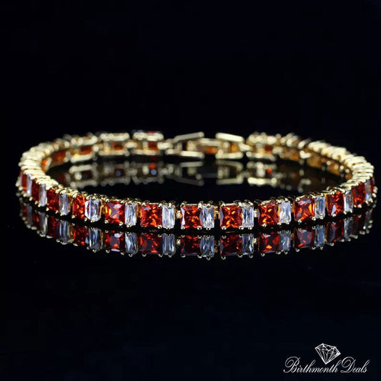 January Garnet Bracelet - Birthmonth Deals