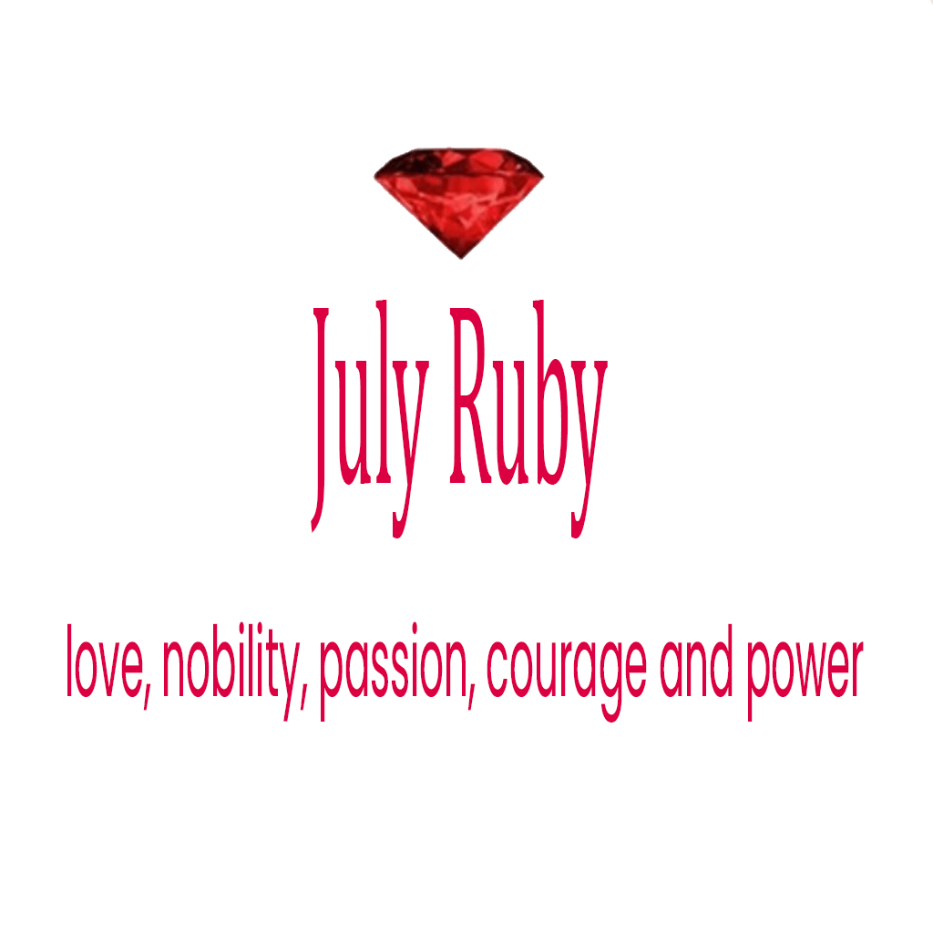 Pure Elegance July Ruby Birthstone Ring - Birthmonth Deals