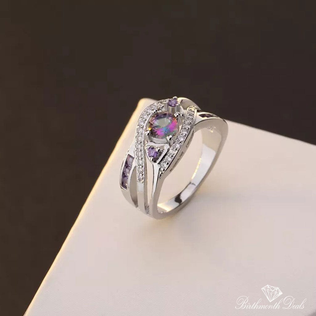 June Alexandrite Birthstone Ring - Birthmonth Deals