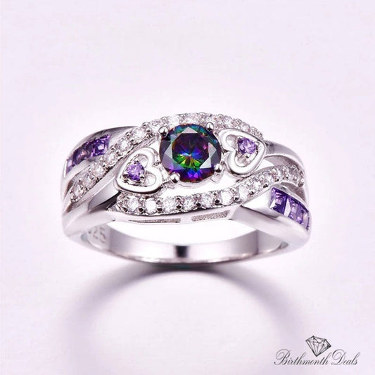 June Alexandrite Birthstone Ring - Birthmonth Deals