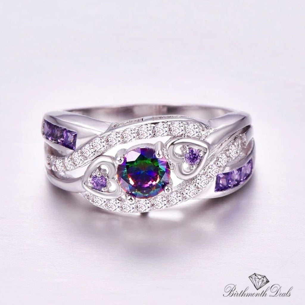 June Alexandrite Birthstone Ring - Birthmonth Deals