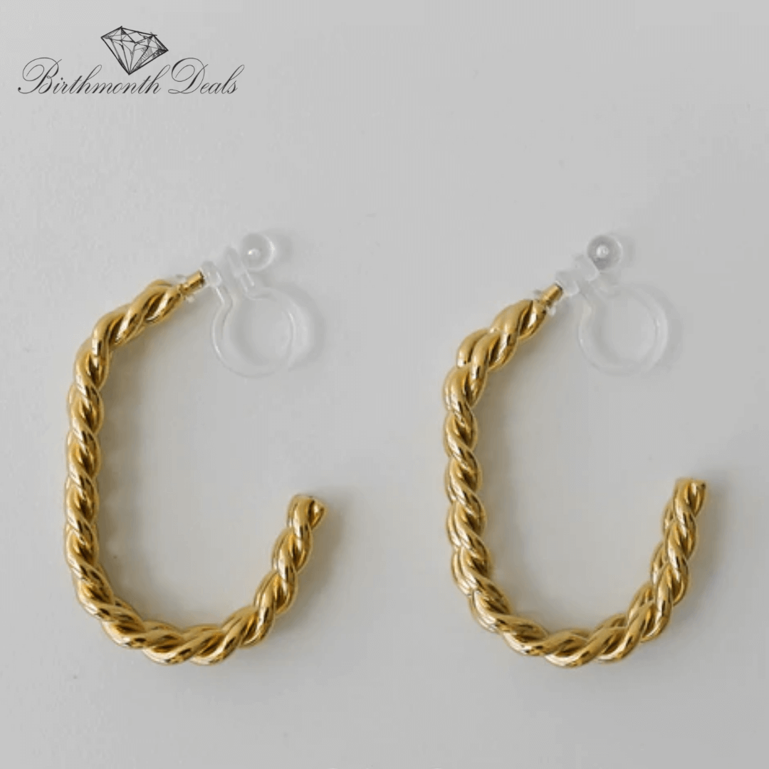 Klern Clip-On Hoop Earrings - Birthmonth Deals