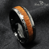 Koa Wood Inlay Ring | Men's Ring - Birthmonth Deals