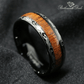 Koa Wood Inlay Ring | Men's Ring - Birthmonth Deals