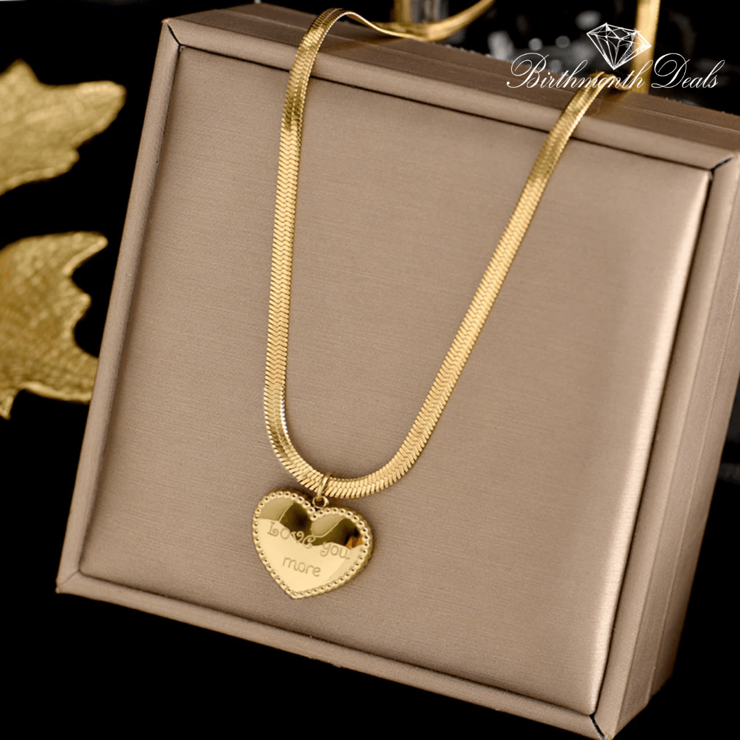 Love You More Necklace - Birthmonth Deals