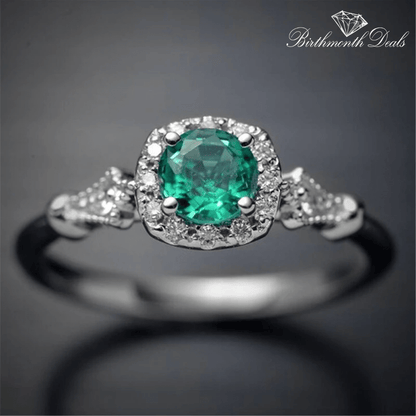 March Aquamarine Birthstone Ring - Birthmonth Deals