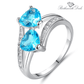 March Aquamarine Birthstone Ring - Birthmonth Deals