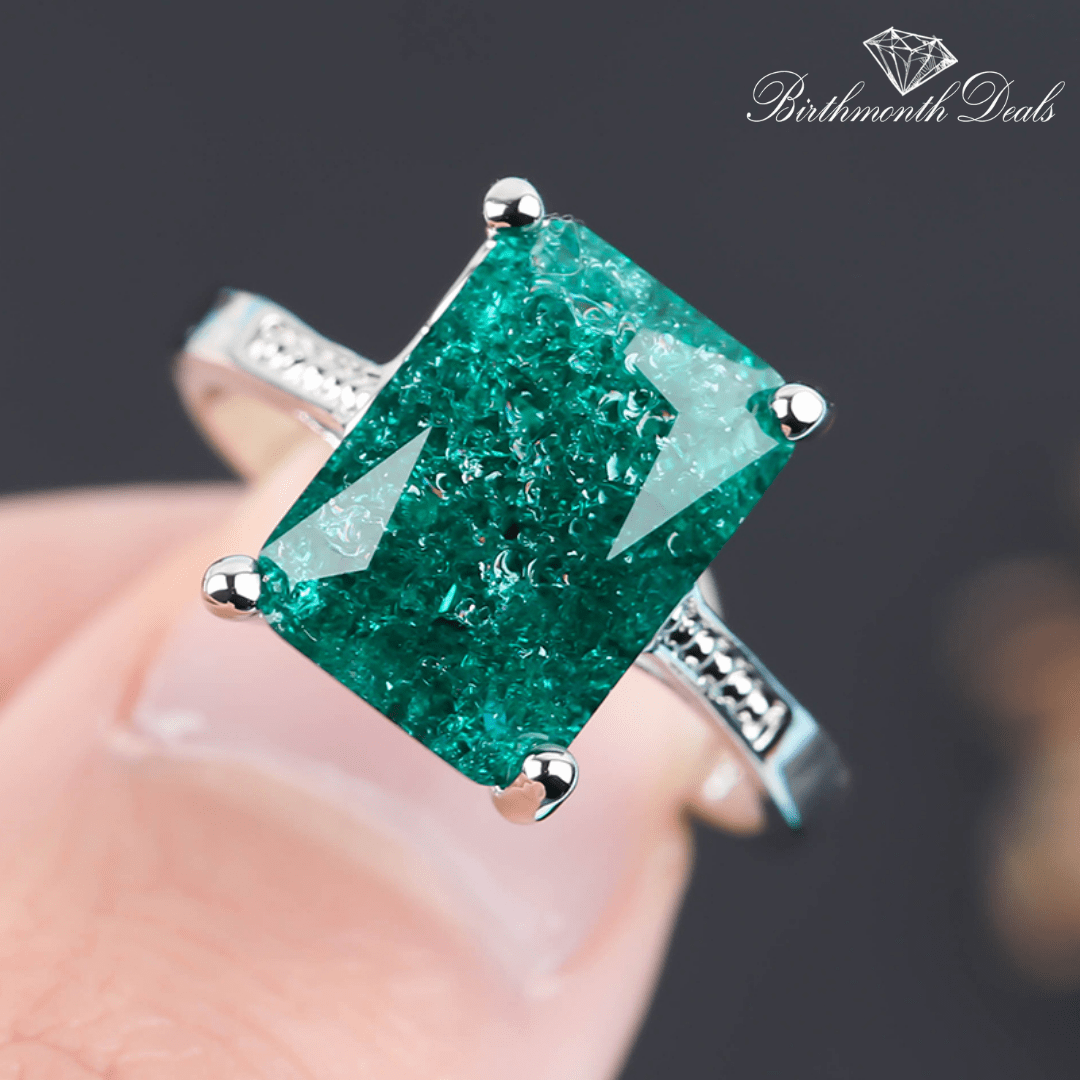 March Aquamarine Birthstone Ring - Birthmonth Deals