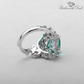 March Aquamarine Birthstone Ring - Birthmonth Deals