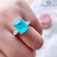 March Aquamarine Birthstone Ring - Birthmonth Deals