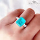 March Aquamarine Birthstone Ring - Birthmonth Deals