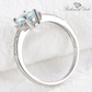 March Aquamarine Birthstone Ring - Birthmonth Deals