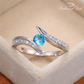 March Aquamarine Birthstone Ring - Birthmonth Deals