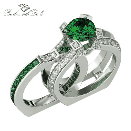 May Emerald Birthstone Ring - Birthmonth Deals