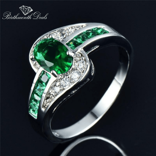 May Emerald Birthstone Ring - Birthmonth Deals